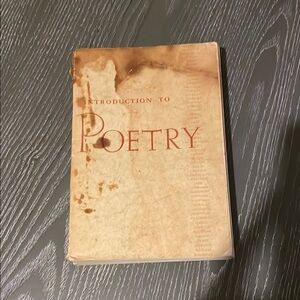 Introduction to Poetry Book, donating 11/10